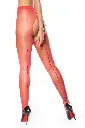 P201 open crotch pantyhose red missO.